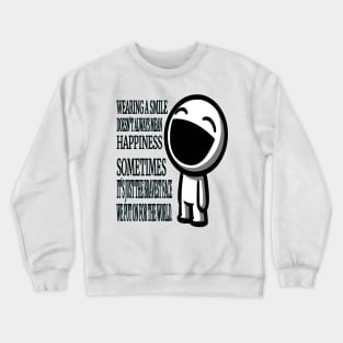 The Strength Behind the Mask: Mind Body Balance Crewneck Sweatshirt